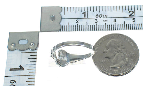 Genuine Sterling Silver Jet Southwestern Ring Size 5-1/4 YX92340